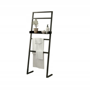 Kúpeľnový vešiak - Voľne stojaca lišta Konstal Deco, čierna
